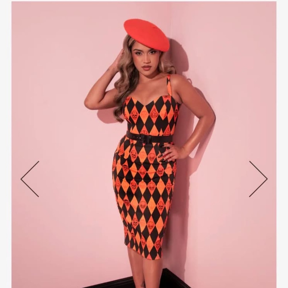 Trick or Treat Wiggle dress by Vixen by Micheline Pitt 3x